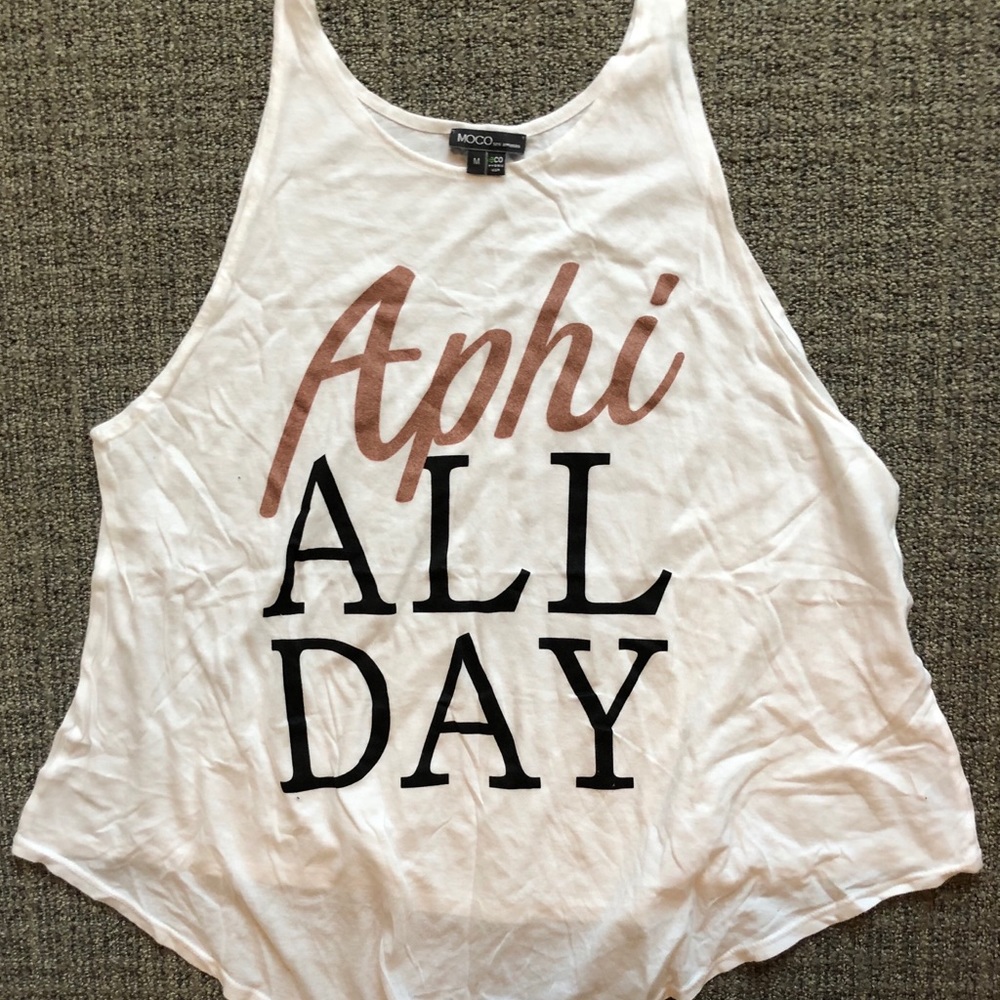 Alpha Phi “Aphi all day” tank